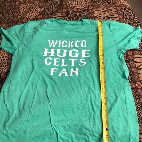 Boston Celtics size XL wicked nice green tee “Wicked Huge Celts Fan” - Picture 5 of 7